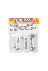 YOKOMO YOKZC-S30A  3.0MM SHIM SPACER SET (0.13MM, 0.25MM & 0.50MM)