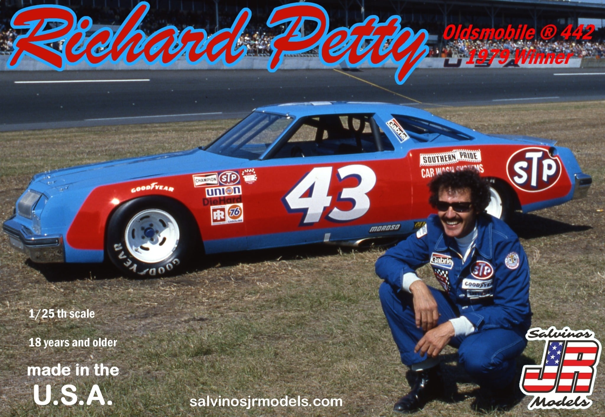 SJMRPO1979D 1/25 RICHARD PETTY #43 1979 OLDSMOBILE 442 WINNER PLASTIC MODEL KIT