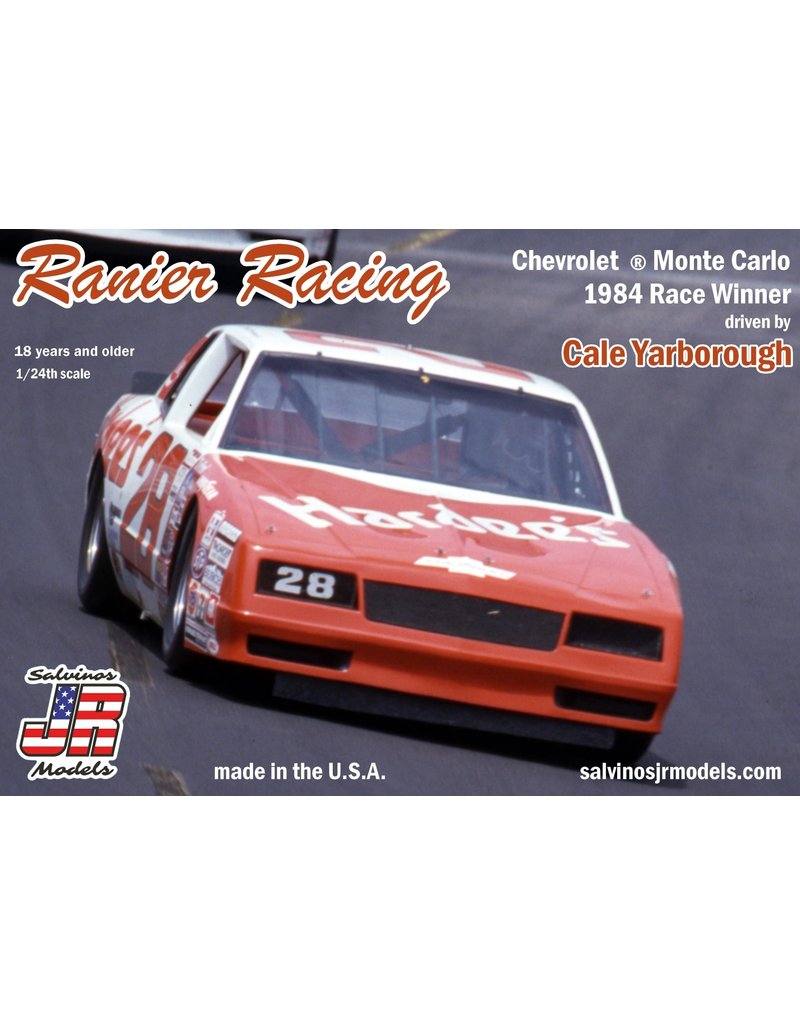 SALVINO'S JR MODELS SJMCYMC1984D 1/24 RANIER RACING #28 MONTE CARLO 1984 WINNER - DRIVEN BY CALE YARBOROUGH PLASTIC MODEL CAR KIT