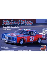 SALVINO'S JR MODELS SJMRPMC1980N 1/25 RICHARD PETTY #43 1980 CHEVROLET MONTE CARLO WINNER PLASTIC MODEL CAR KIT