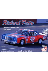 SALVINO'S JR MODELS SJMRPMC1980N 1/25 RICHARD PETTY #43 1980 CHEVROLET MONTE CARLO WINNER PLASTIC MODEL CAR KIT