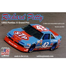 SALVINO'S JR MODELS SJMRPGP1992A 1/24 RICHARD PETTY #43 1992 PONTIAC GRAND PRIX PLASTIC MODEL CAR KIT