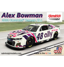 SALVINO'S JR MODELS SJMHMC2022ABP 1/24 HENDRICK MOTORSPORTS ALEX BOWMAN 2022 CAMARO PLASTIC MODEL CAR KIT