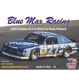 SALVINO'S JR MODELS SJMBMGP1986B 1/24 BLUE MAX RACING 1986 2+2 DRIVEN BY RUSTY WALLACE PLASTIC MODEL CAR KIT