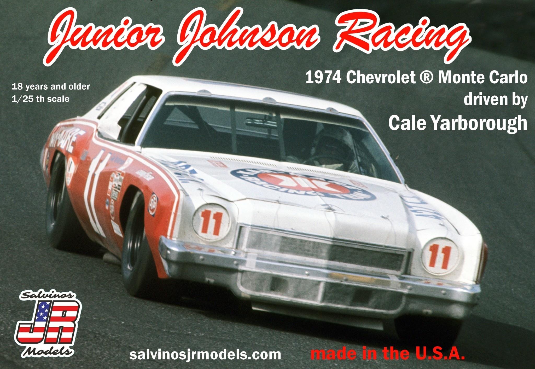 SJMJJMC1974B 1/25 JUNIOR JOHNSON RACING #11 1974 CHEVY MONTE