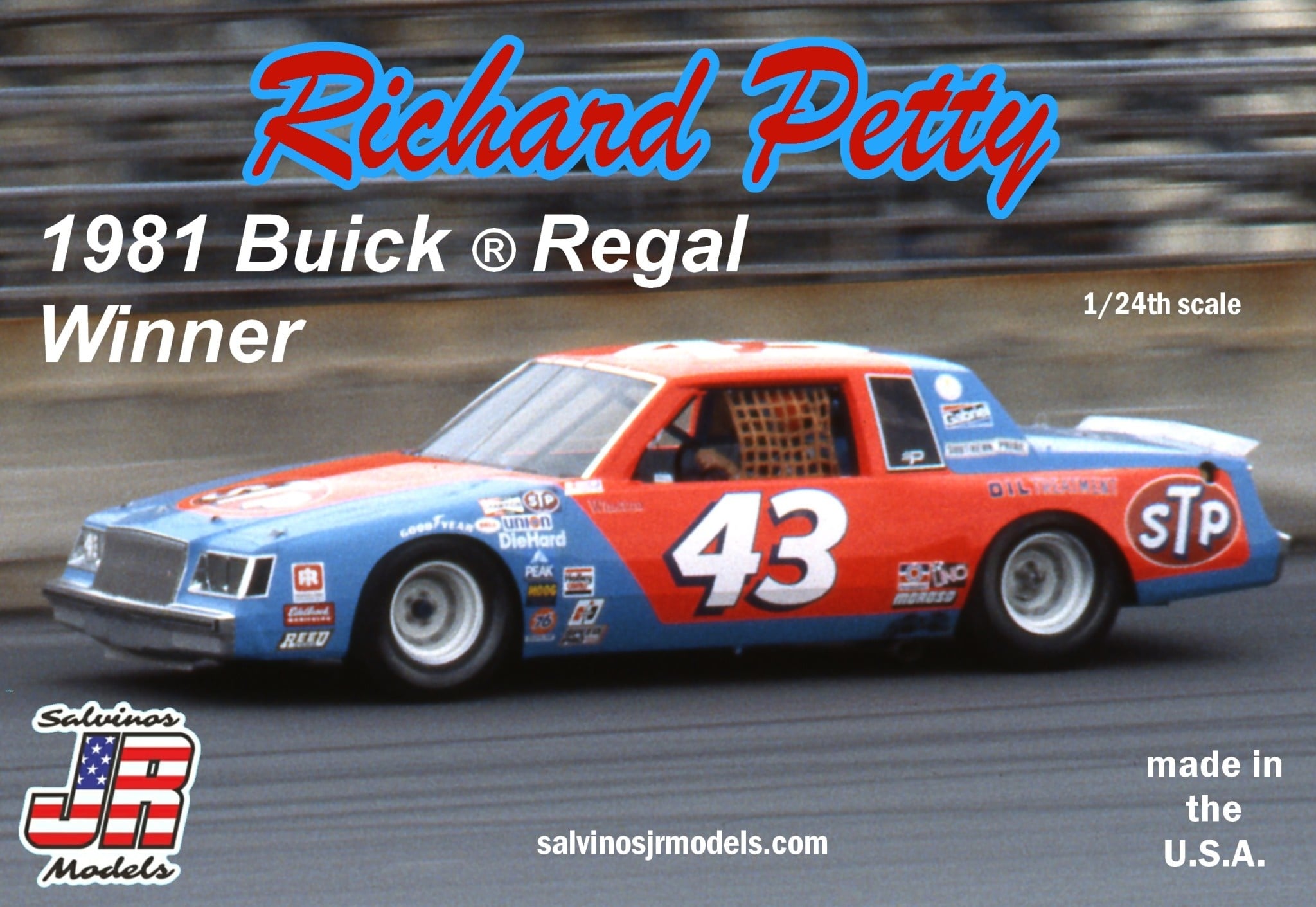 SJMRPB1981D 1/24 RICHARD PETTY #43 1980 BUICK REGAL WINNER PLASTIC MODEL KIT