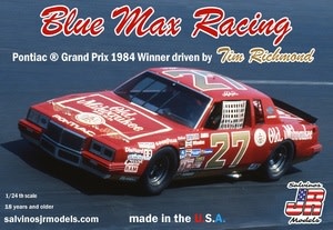 SJMBMGP1984NW 1/24 BLUE MAX RACING 1984 2+2 DRIVEN BY TIM RICHMOND PLASTIC MODEL KIT