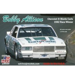 SALVINO'S JR MODELS SJMBAMC1982R 1/24 BOBBY ALLISON CHEVROLET MONTE CARLO 1982 RACE WINNER PLASTIC MODEL CAR KIT