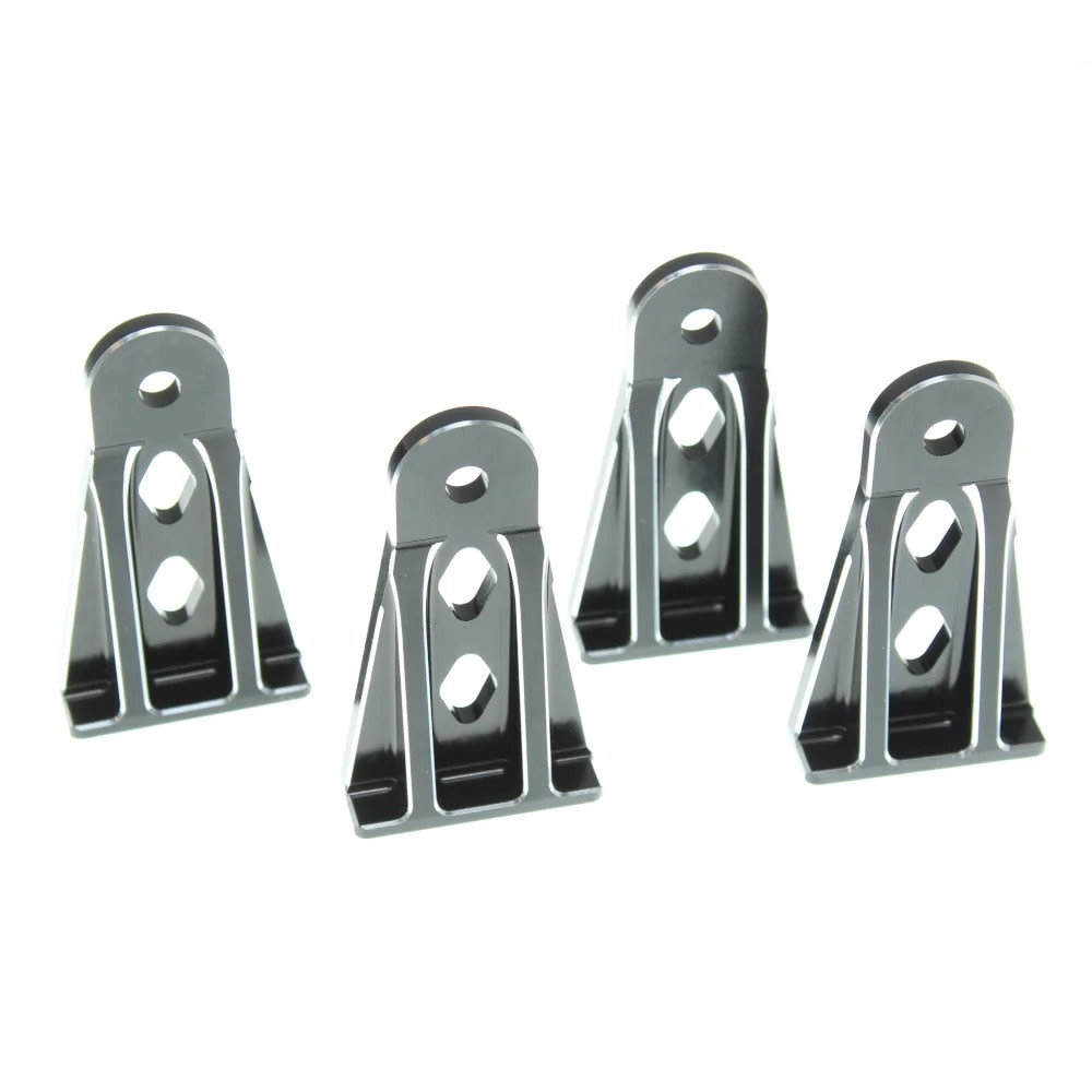 Redcat 16050 Espositori In Alluminio CNC Per Veicoli RC – 4 Pezzi (Nero)