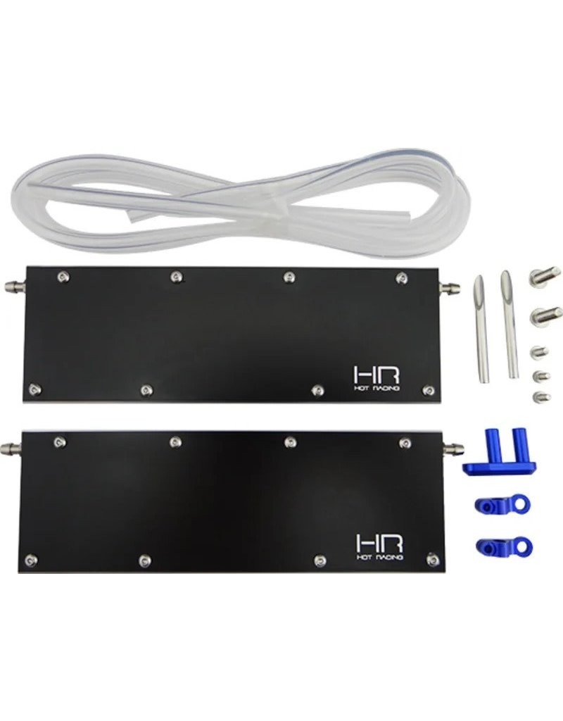 HOT RACING HRASPN126WC ALUMINUM BATTERY WATER COOLER FOR TRAXXAS M41, SPARTAN