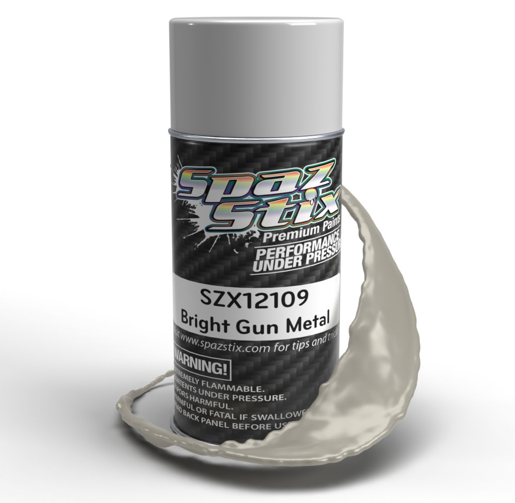 SZX12109 BRIGHT GUN METAL AEROSOL PAINT