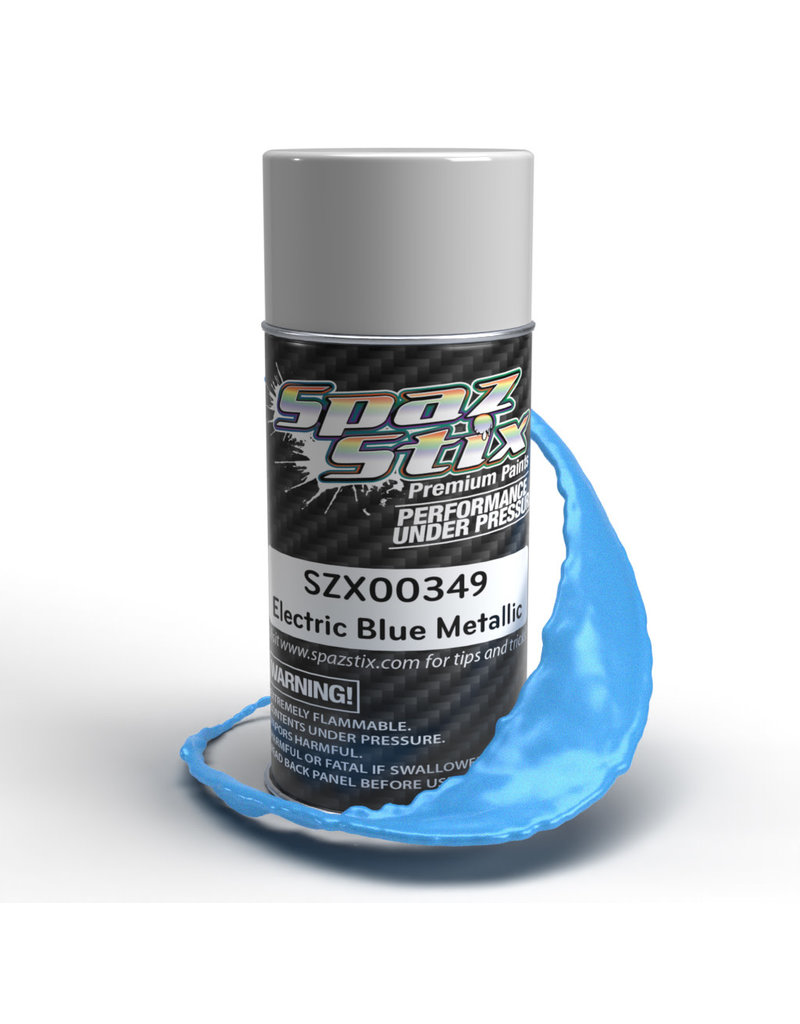 SPAZ STIX SZX00349 ELETRIC BLUE METALLIC AEROSOL PAINT