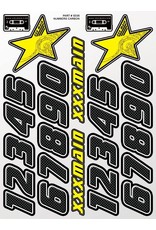 XXX MAIN RACING XXXS036 NUMBERS CARBON STICKER SHEET