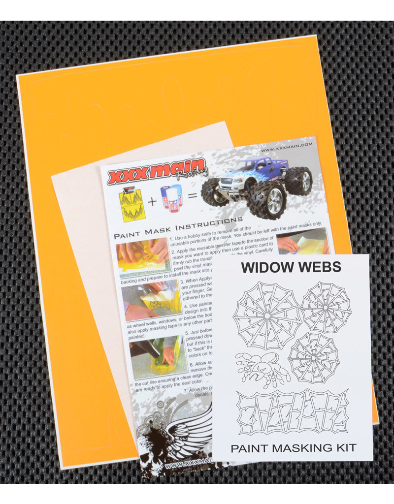 XXX MAIN RACING XXXM048L WIDOW WEBS PAINT MASK