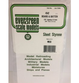 EVERGREEN EVG4542 BOARD AND BATTEN .075 SPACING .040 THICKNESS