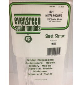 EVERGREEN EVG4521 METAL ROOFING 3/16 SPACING .040 THICKNESS