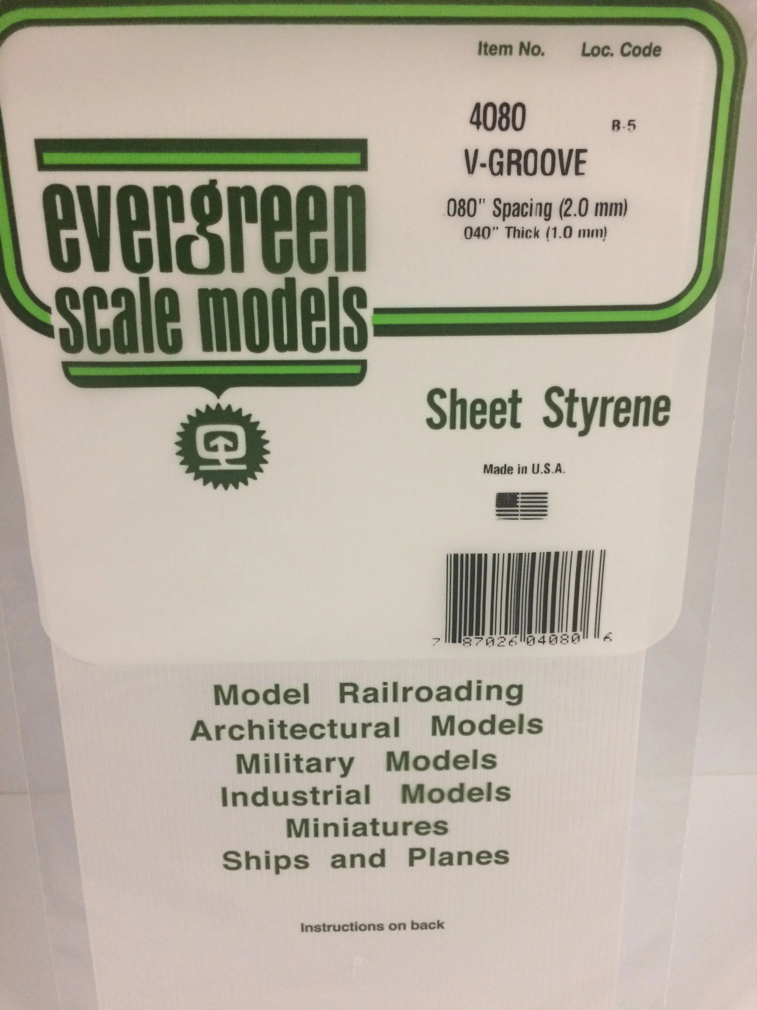 4080 Siding .040 V-groove .080