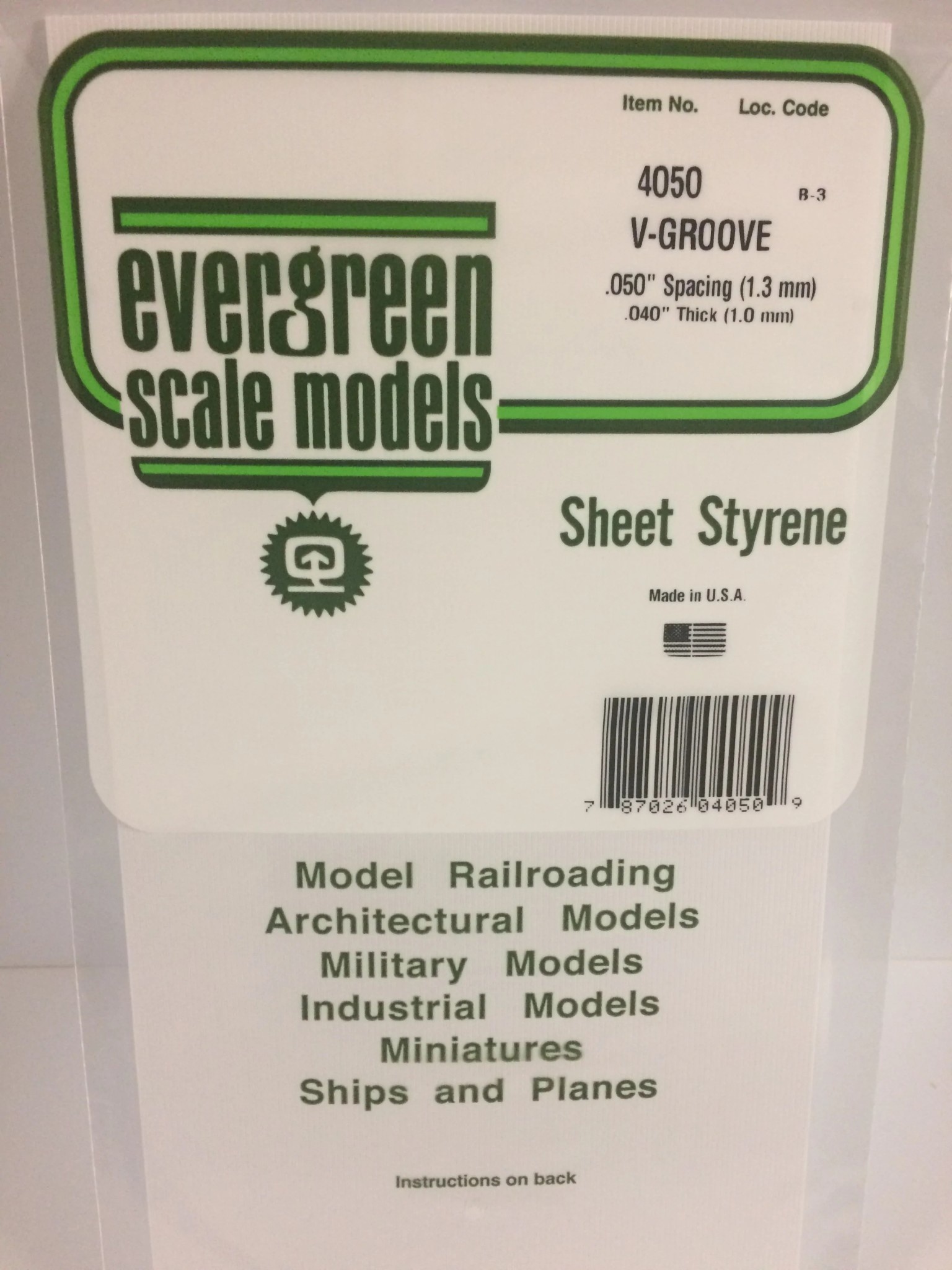 4050 Siding .040 V-groove .050