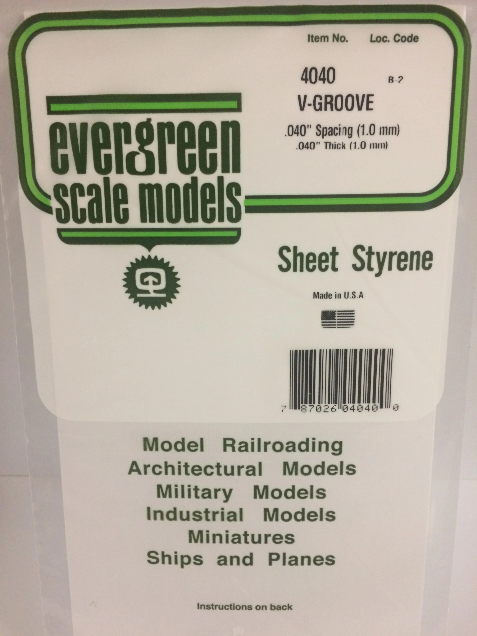 4040 Siding .040 V-groove .040