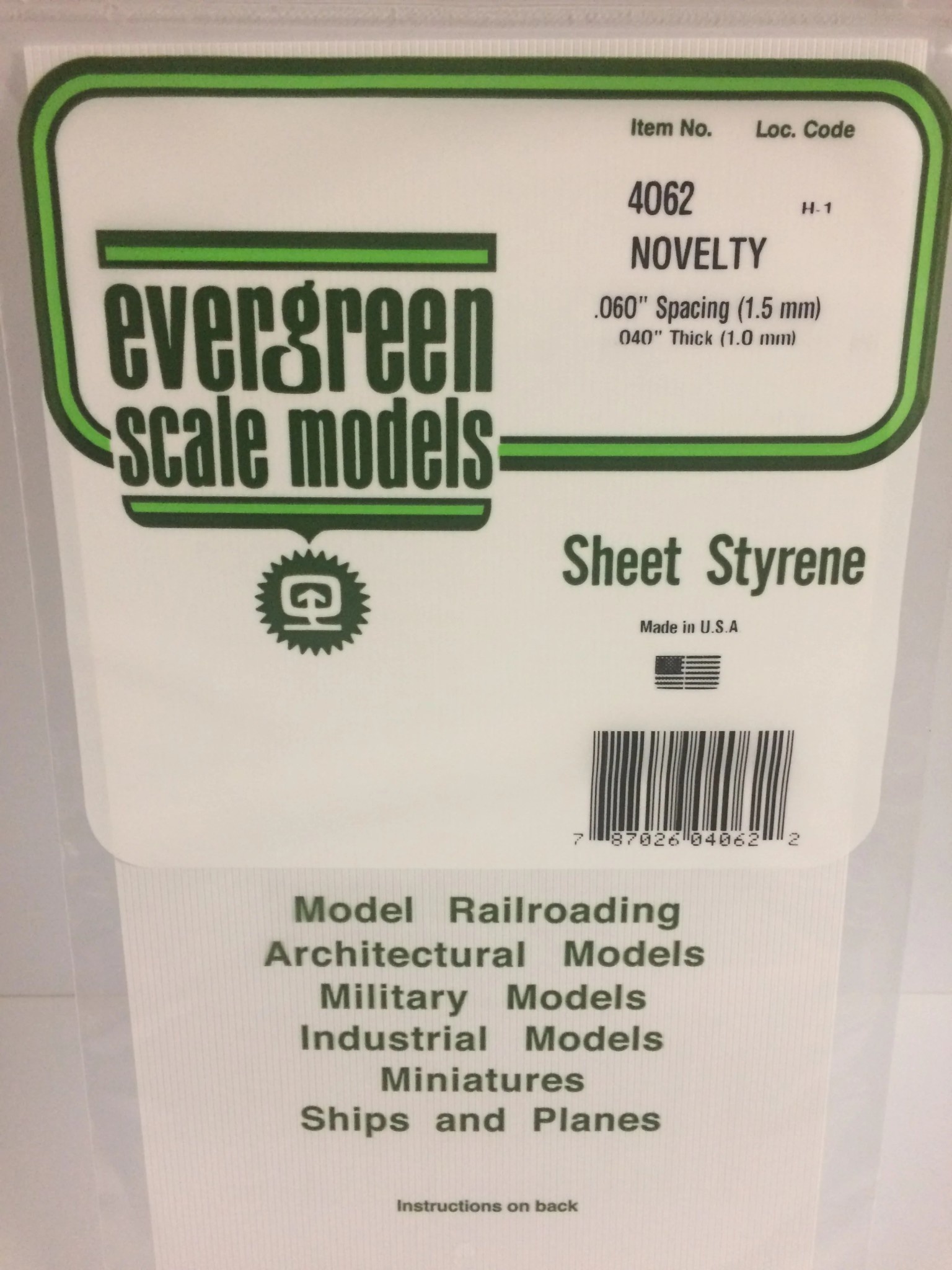 4062 Siding .040 Novelty .060"