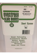 EVERGREEN EVG4081 CLAPBOARD .080 SPACING .040 THICKNESS