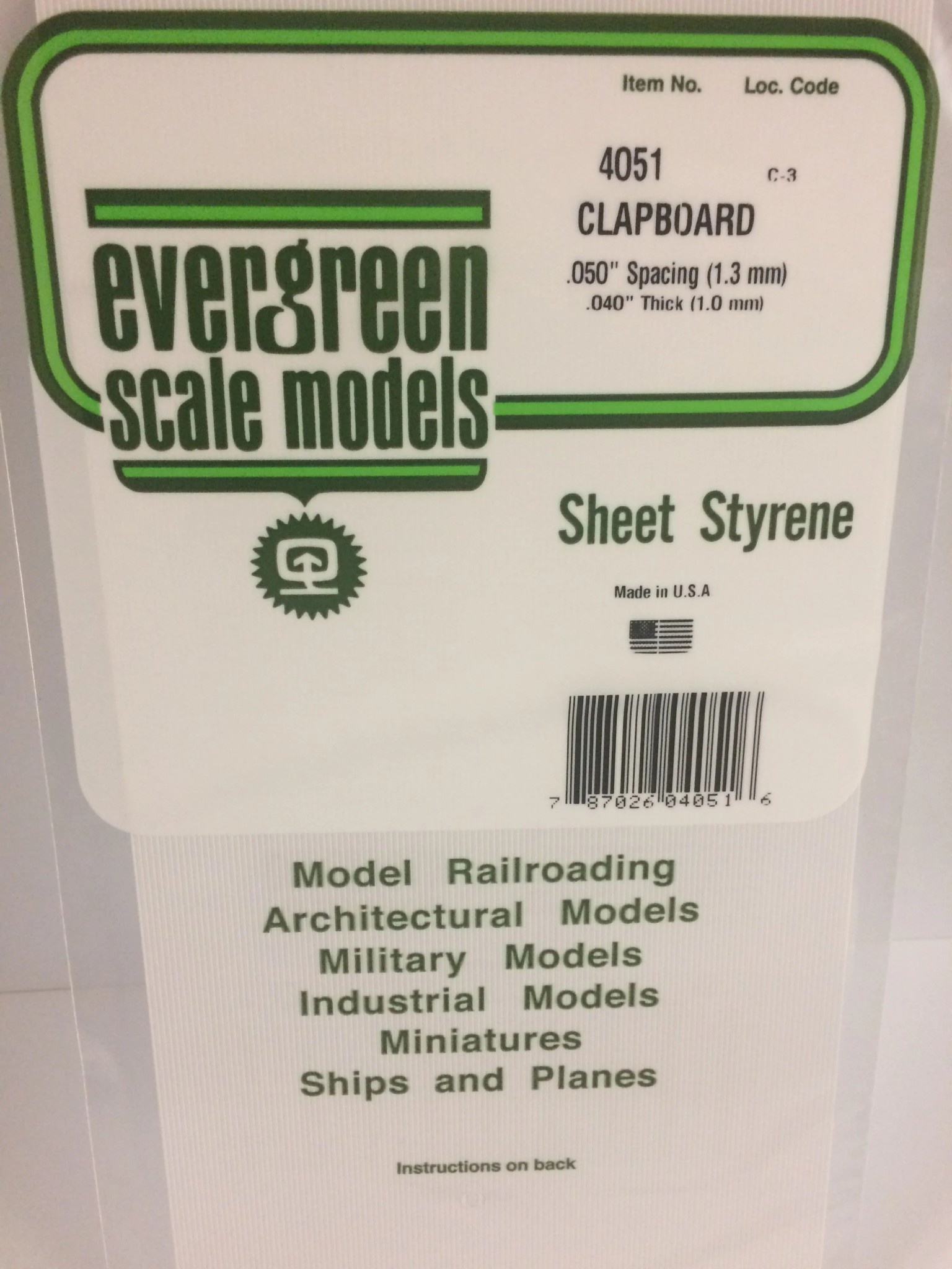 4051 Siding .040 Clpbrd .050"