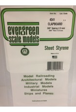 EVERGREEN EVG4041 CLAPBOARD .040 SPACING .040 THICKNESS