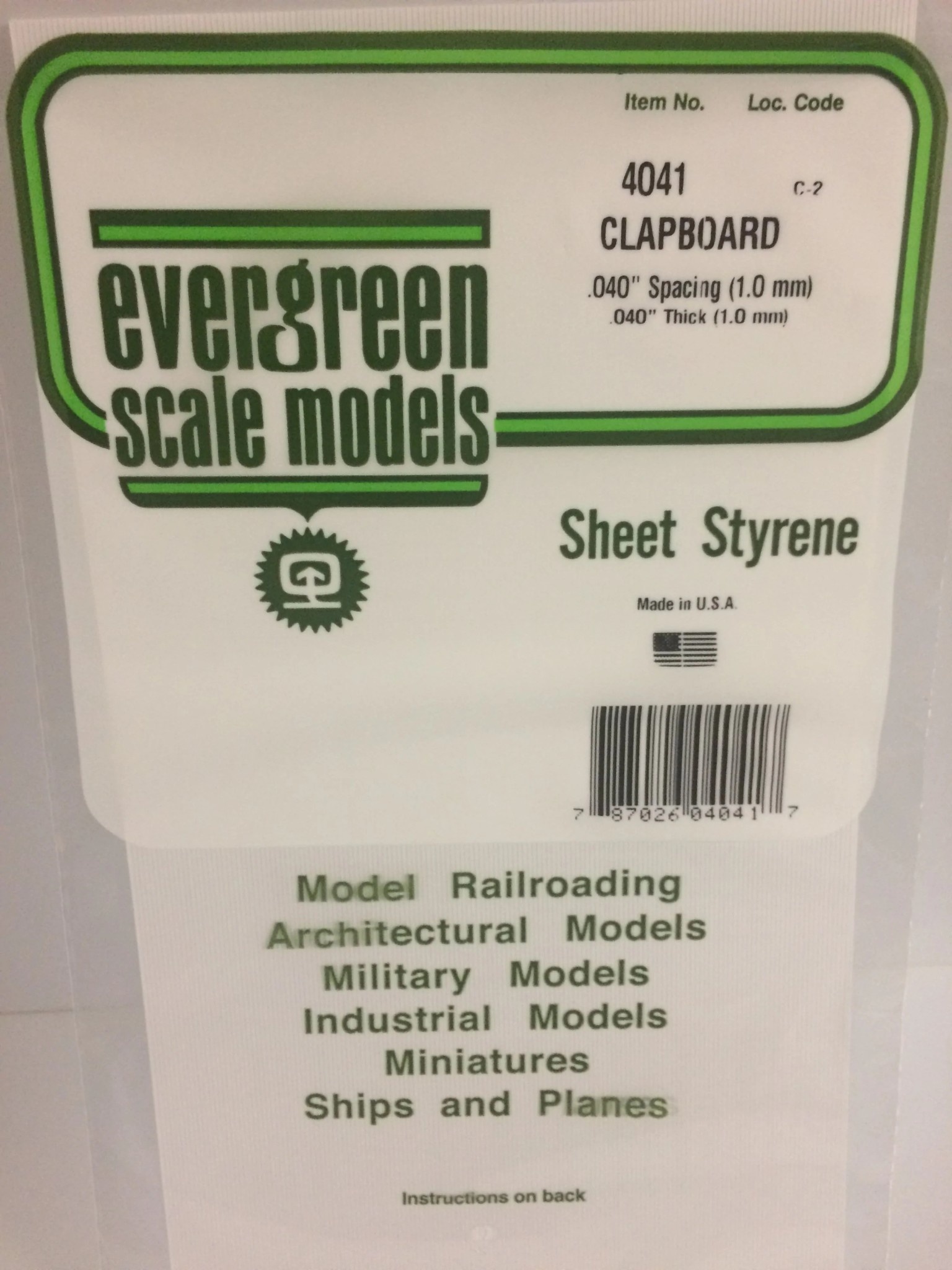 4041 Siding .040 Clapboard .040"