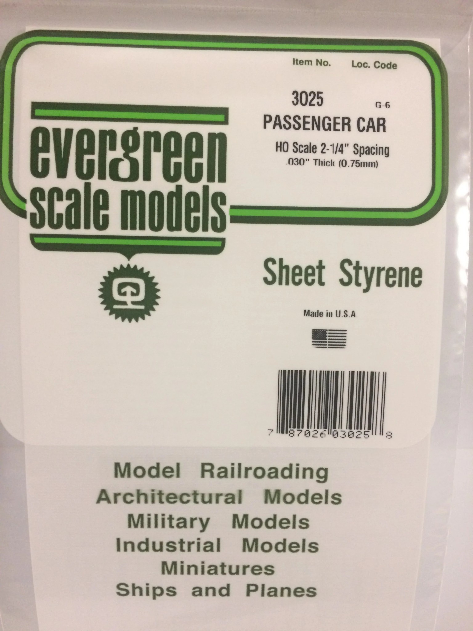 3025 Passenger Car Siding .03"
