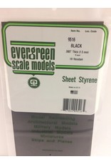 EVERGREEN EVG9516 .060 SHEETS BLACK 1PC