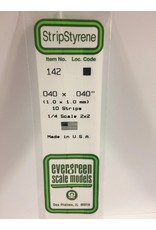 EVERGREEN EVG142 .040X.040 STRIPS 10PC