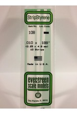 EVERGREEN EVG108 .010X.188 STRIPS 10PC