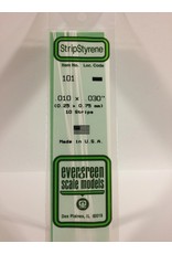 EVERGREEN EVG101 .010X.030 STRIPS 10PC