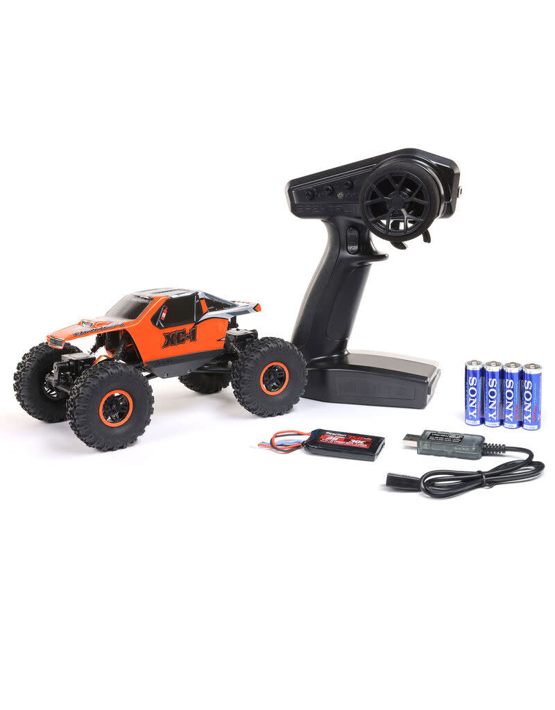 AXIAL AXI00003T2 AX24 XC-1, 1/24TH 4WS CRAWLER BRUSHED RTR, ORANGE