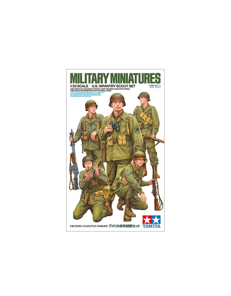 TAMIYA TAM35379 1/35 U.S. INFANTRY SCOUT SET PLASTIC MODEL KIT