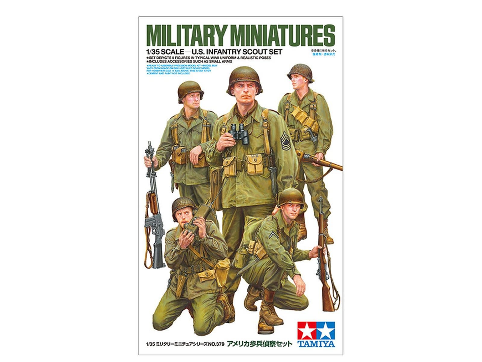 TAM35379 1/35 U.S. INFANTRY SCOUT SET PLASTIC MODEL KIT