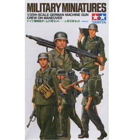 TAMIYA TAM35184 1/35 GERMAN MACHINE GUN CREW PLASTIC MODEL KIT