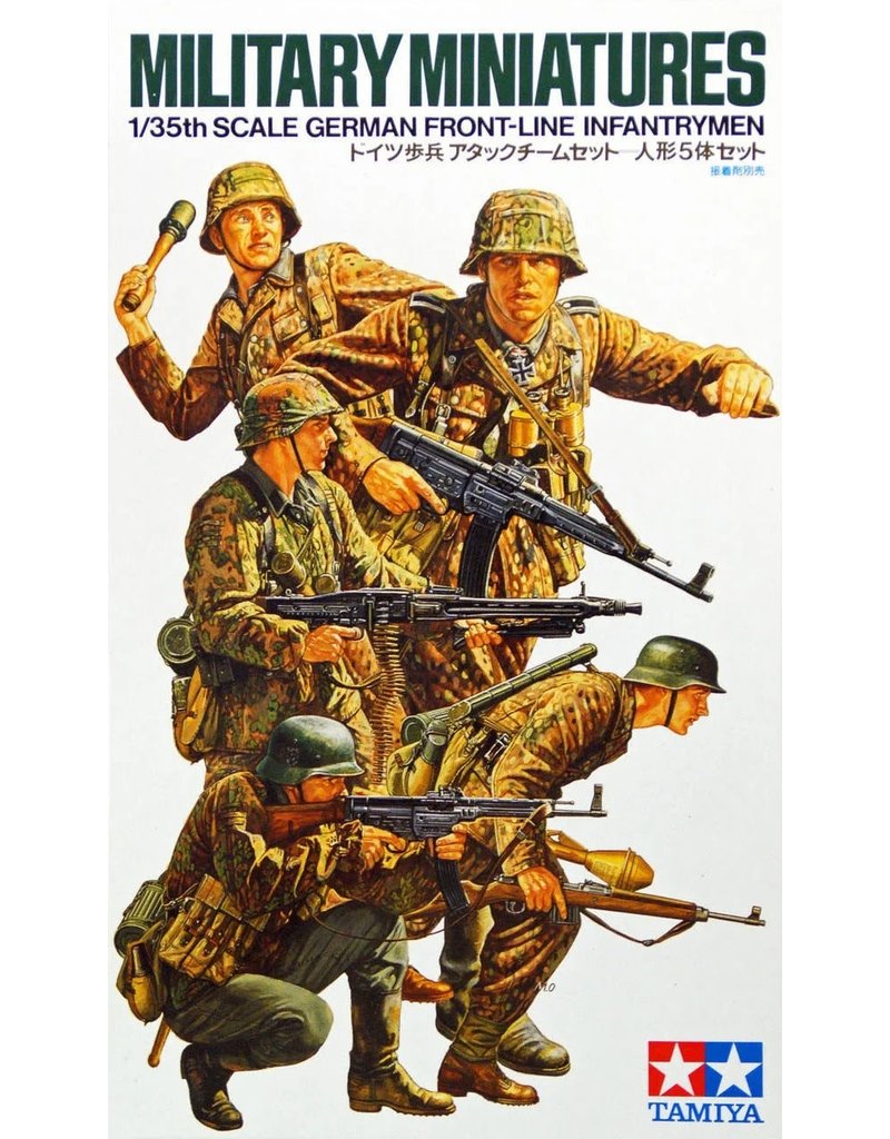 TAMIYA TAM35196 1/35 GERMAN FRONT LINE INFANTRY PLASTIC MODEL KIT