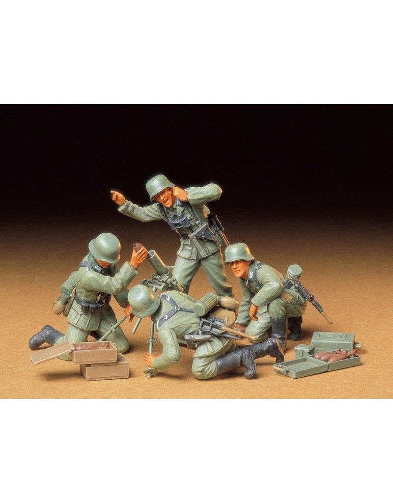 TAMIYA TAM35193 1/35 GERMAN INF MORTAR TEAM PLASTIC MODEL KIT