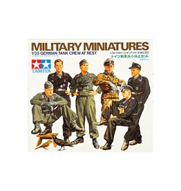 TAMIYA TAM35201 1/35 GERMAN TANK CREW AT REST PLASTIC MODEL KIT