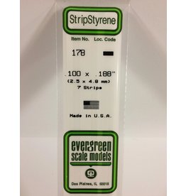 EVERGREEN EVG178 .100X.188 STRIPS 7PC