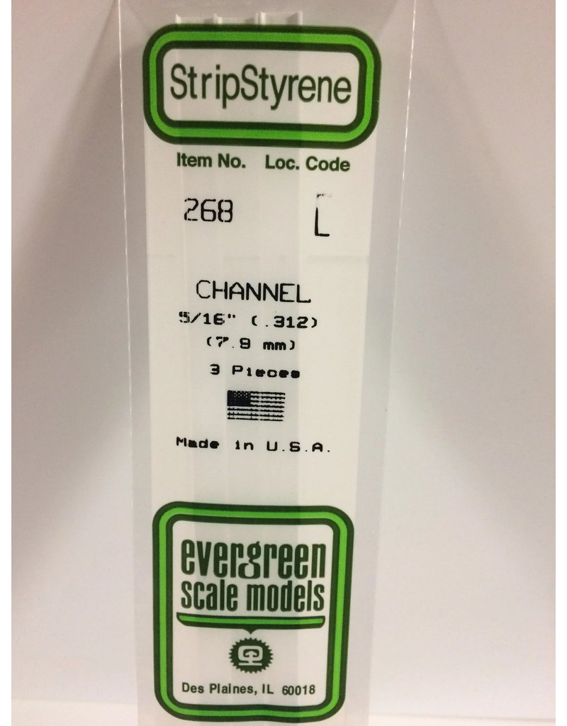 EVERGREEN EVG268 5/16 (.312) CHANNEL 4PC