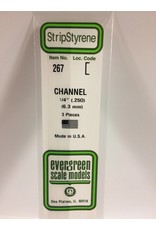 EVERGREEN EVG267 1/4 (.250) CHANNEL 4PC