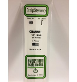 EVERGREEN EVG267 1/4 (.250) CHANNEL 4PC