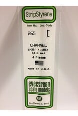 EVERGREEN EVG265 5/32 (.156) CHANNEL 4PC