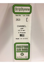 EVERGREEN EVG263 .100 CHANNEL 4PC