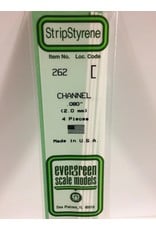 EVERGREEN EVG262 .080 CHANNEL 4PC