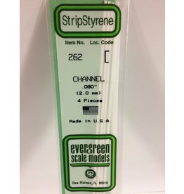 EVERGREEN EVG262 .080 CHANNEL 4PC
