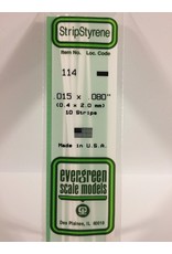 EVERGREEN EVG114 .015X.080 STRIPS 10 PC