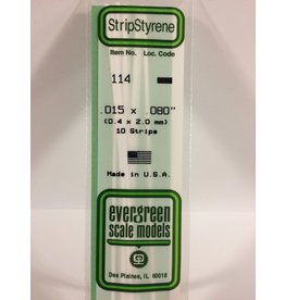 EVERGREEN EVG114 .015X.080 STRIPS 10 PC